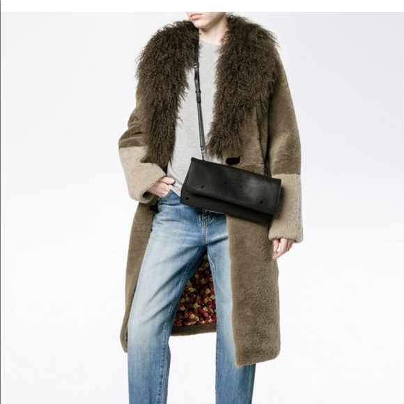 Saks Potts Febbe shearling coat. Bnwot. Size 1. - Picture 1 of 4